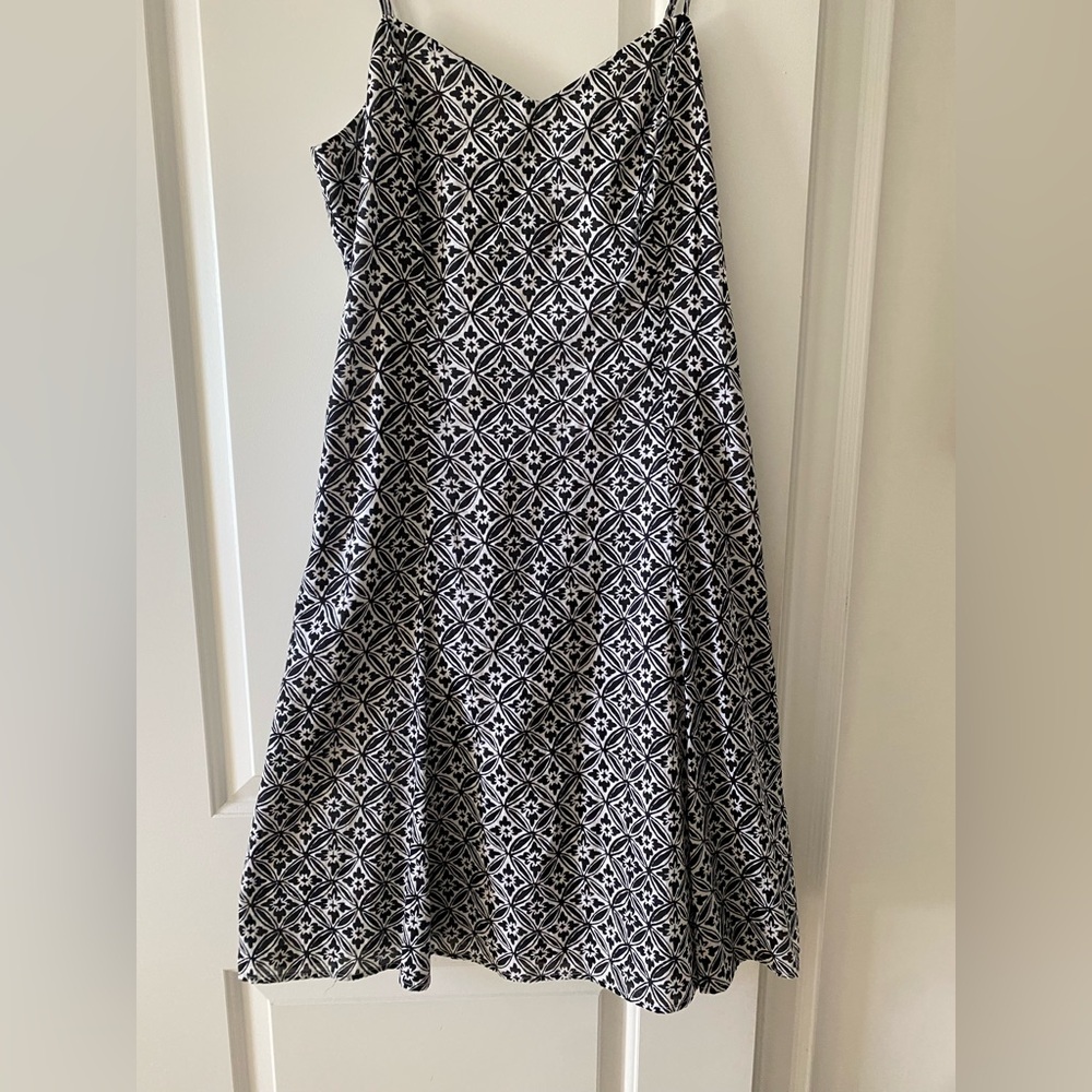 Jacob Chic Black and White Floral Dress